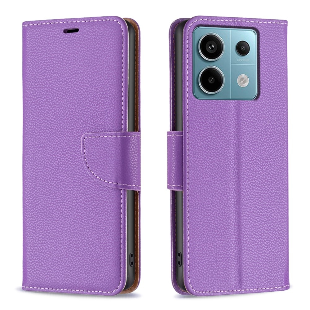 Állványos könyv tok Xiaomi Redmi Note 13 Pro 5G/Poco X6 5G - lila