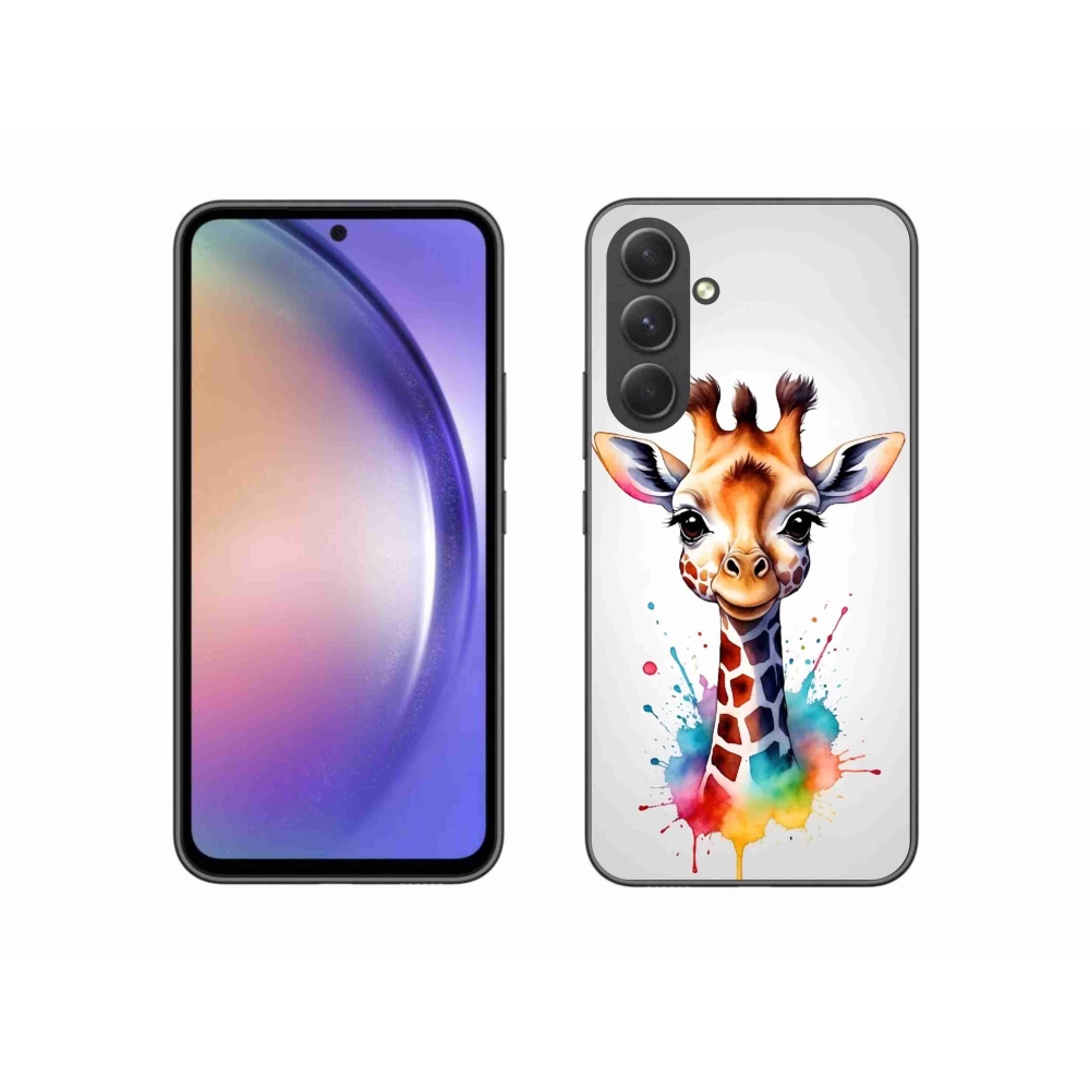 Zselés borítás mmCase Samsung Galaxy A54 5G - zsiráf 1