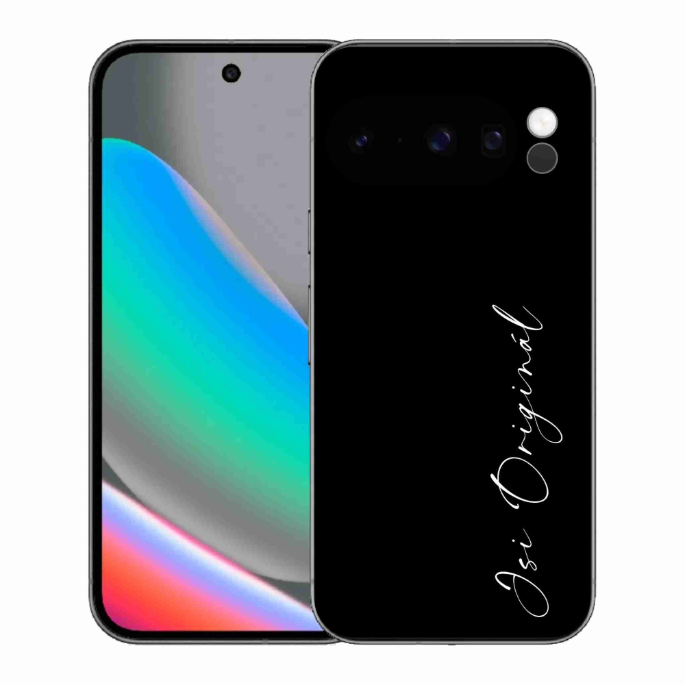 Gél borítás mmCase a Google Pixel 10 Pro - Ön az eredeti fekete háttérrel
