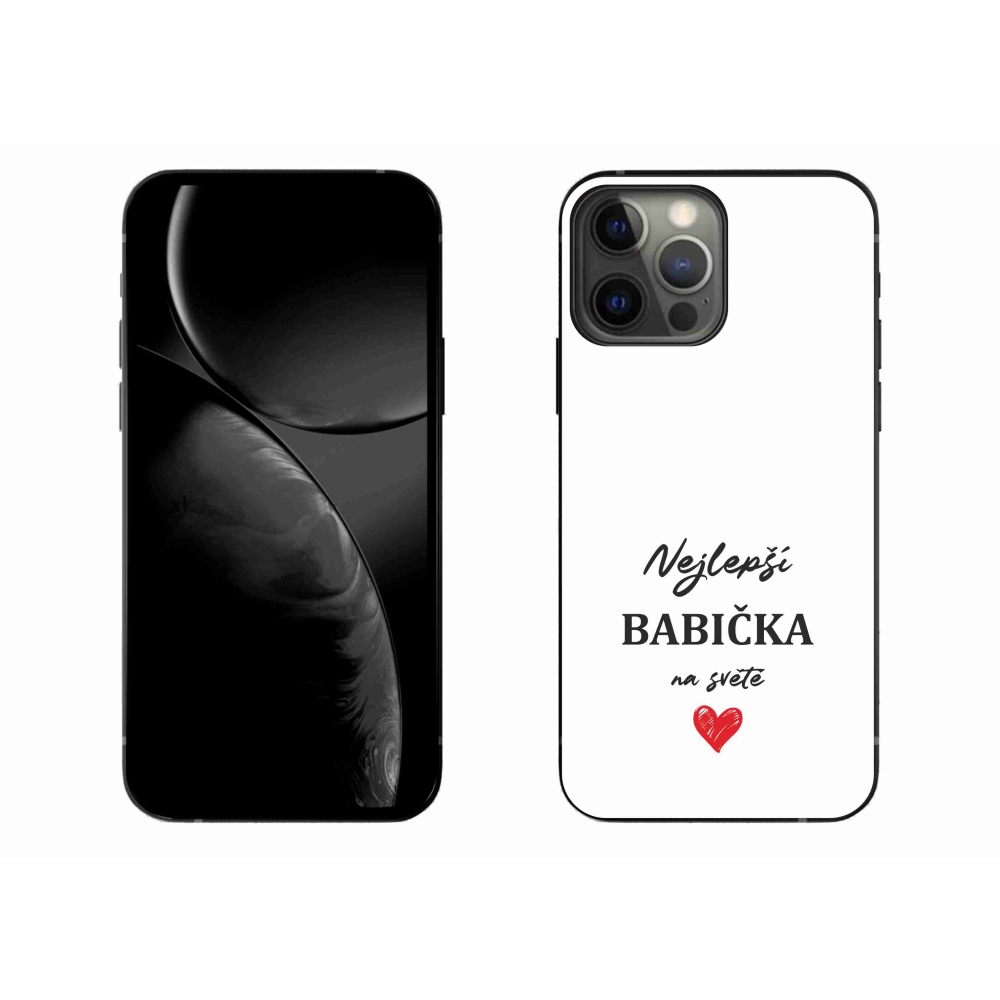 Gél borítás mmCase iPhone 13 Pro Max 6.7 - Best Grandma 1 fehér háttér