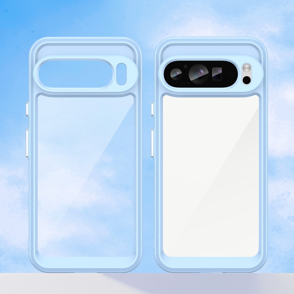 Gél tok kemény hátlappal a Google Pixel 9 Pro XL számára - kék