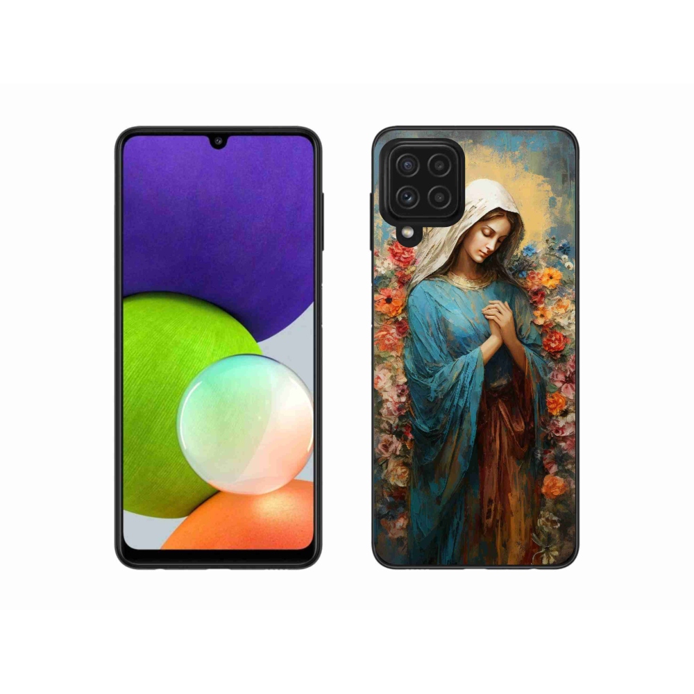Gél borítás mmCase Samsung Galaxy A22 4G - szent asszony