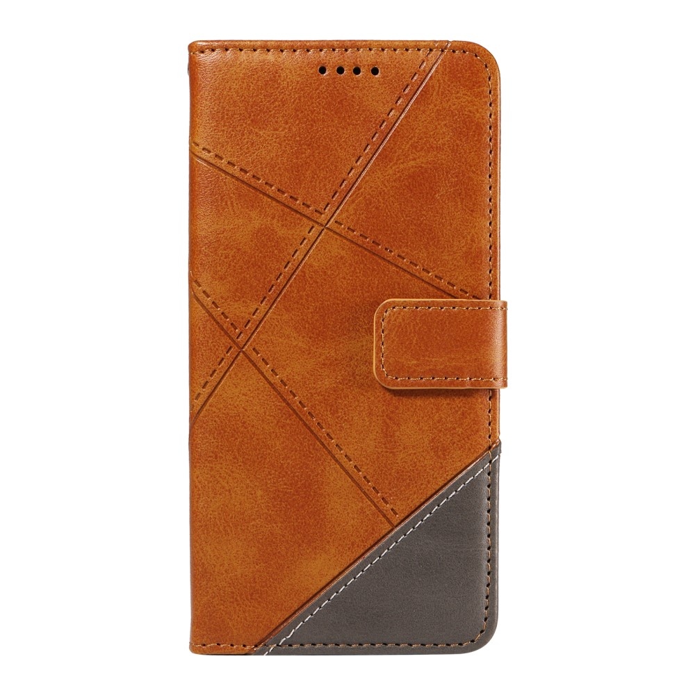 Vonalak könyv tok Samsung Galaxy S25 Ultra - sárga