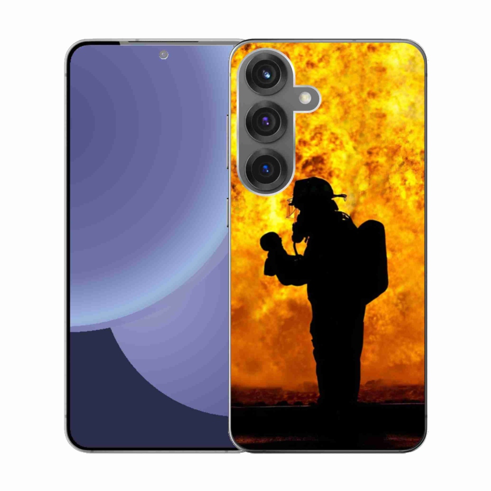 Gél borítás mmCase Samsung Galaxy S25 készülékhez - tűzoltó
