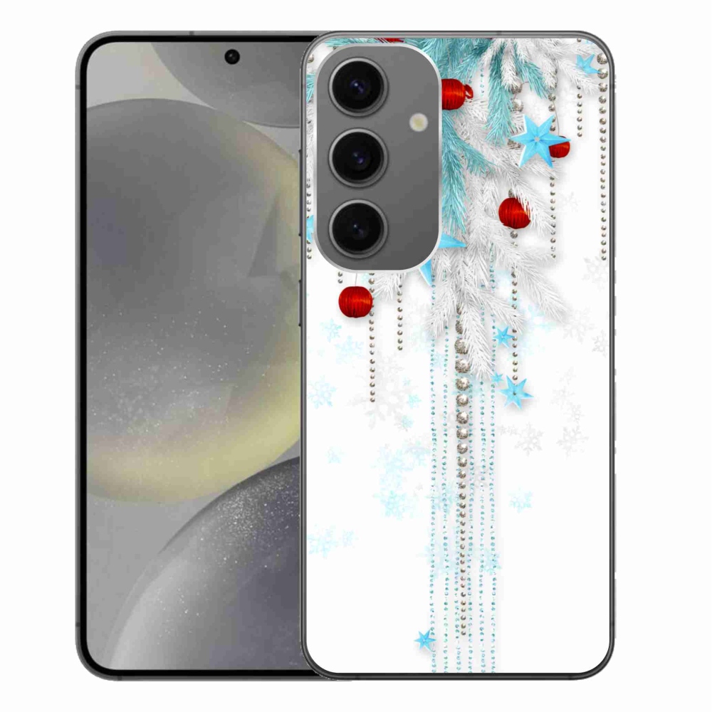 Gél borítás mmCase Samsung Galaxy S24+ készülékhez - karácsonyi díszek
