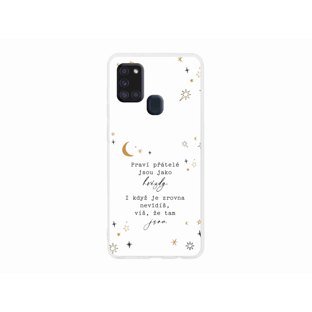 Gél borítás mmCase Samsung Galaxy A21s - idézem 6 fehér háttér