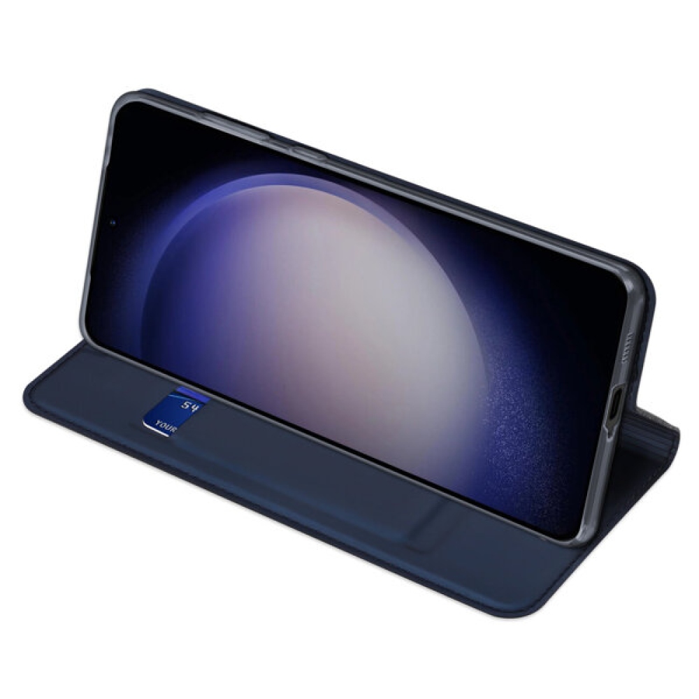 DUX könyvtáska Samsung Galaxy S24+ készülékhez - sötétkék