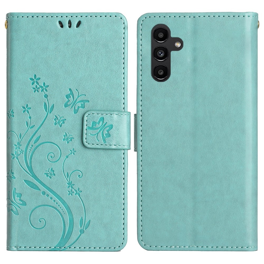 Virágok könyv tok Samsung Galaxy S25+ készülékhez - kékeszöld színű