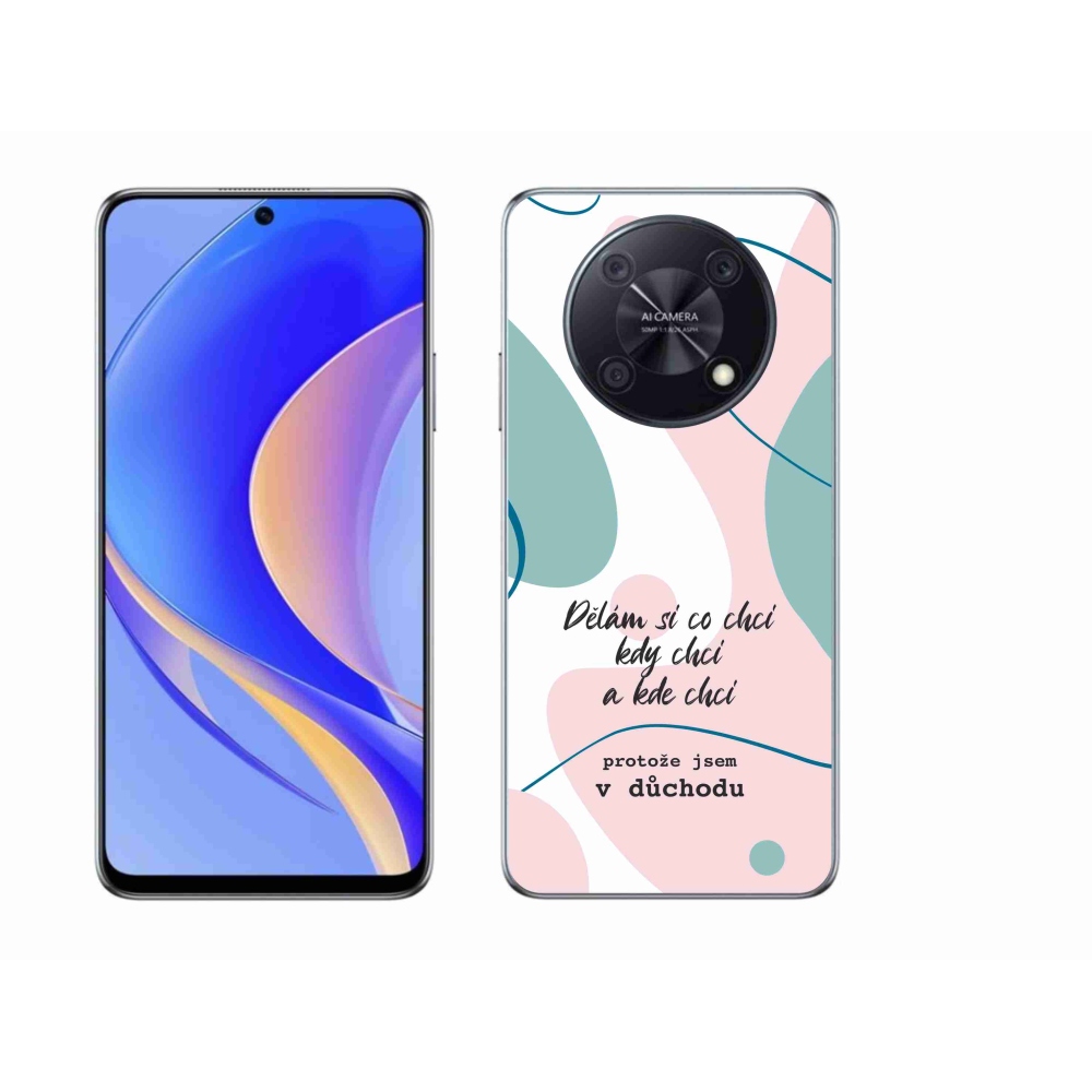Gél borító mmCase a Huawei Nova Y90 készülékhez - vicces szöveg 10 fehér háttérrel