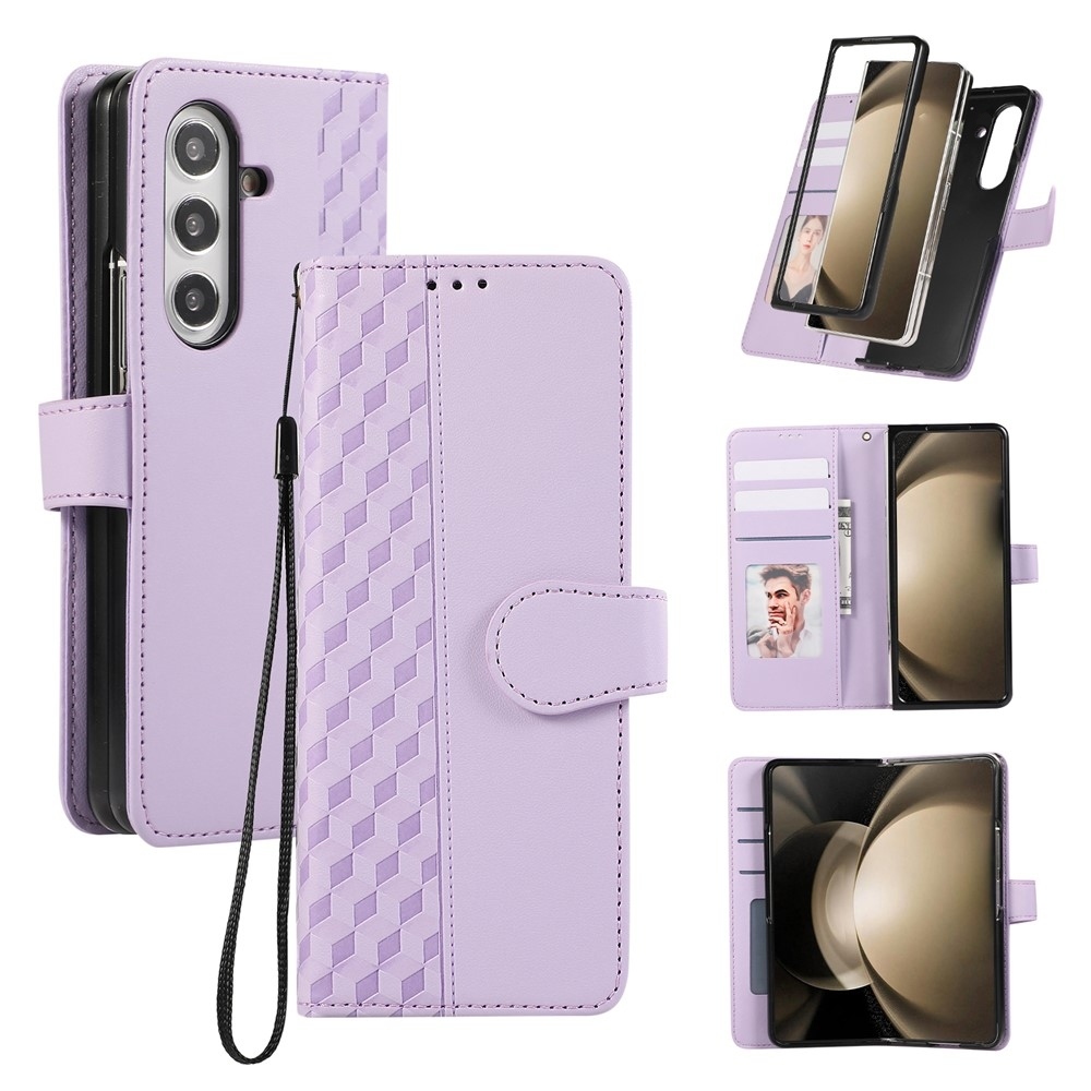 Gridy könyvtáska Samsung Galaxy Z Fold7 5G - lila
