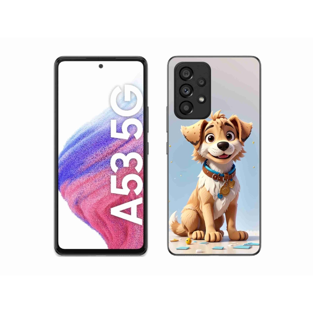 Zselés borítás mmCase Samsung Galaxy A53 5G - rajzfilm kiskutya