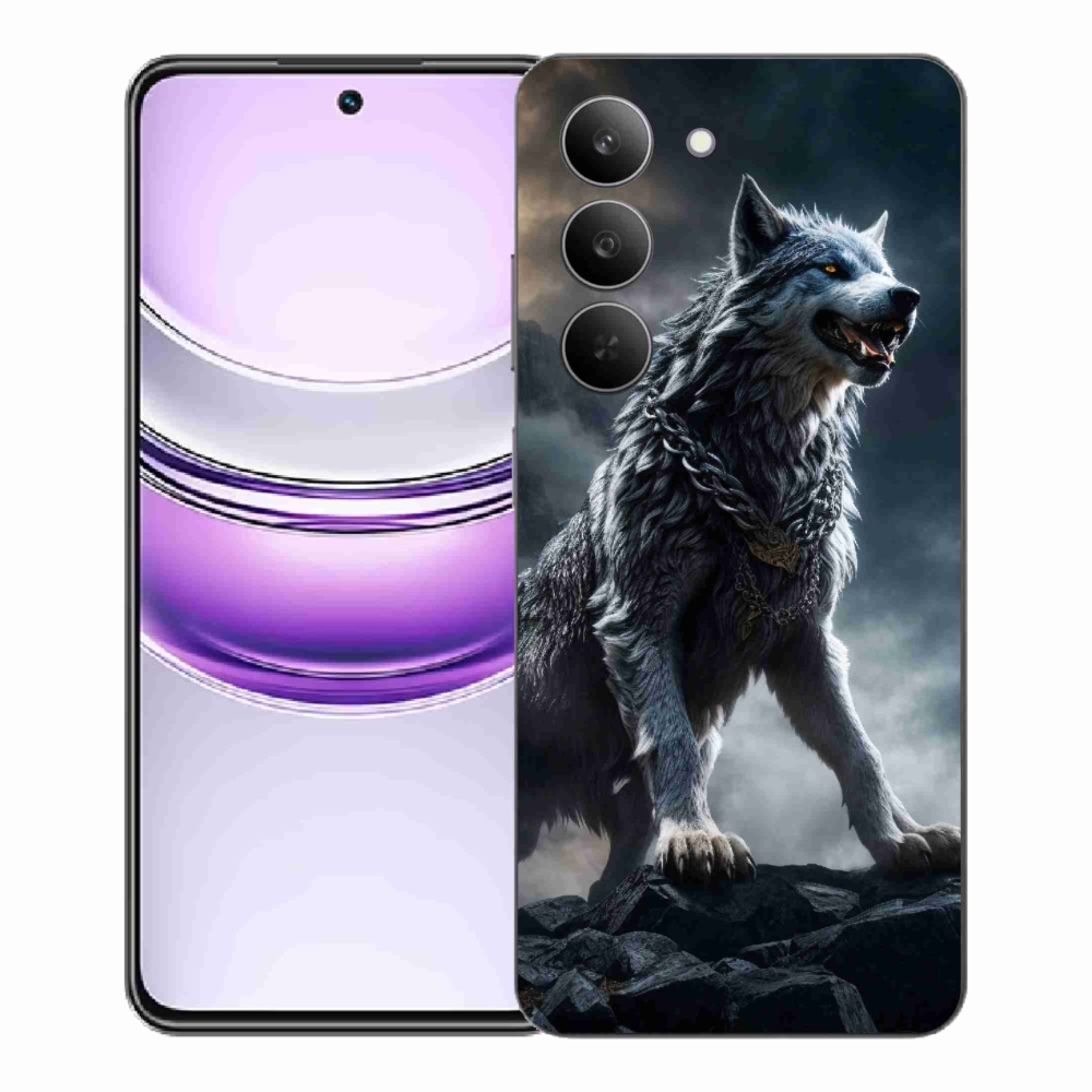 Gél borítás mmCase a Realme 14x 5G készülékhez - farkas 1