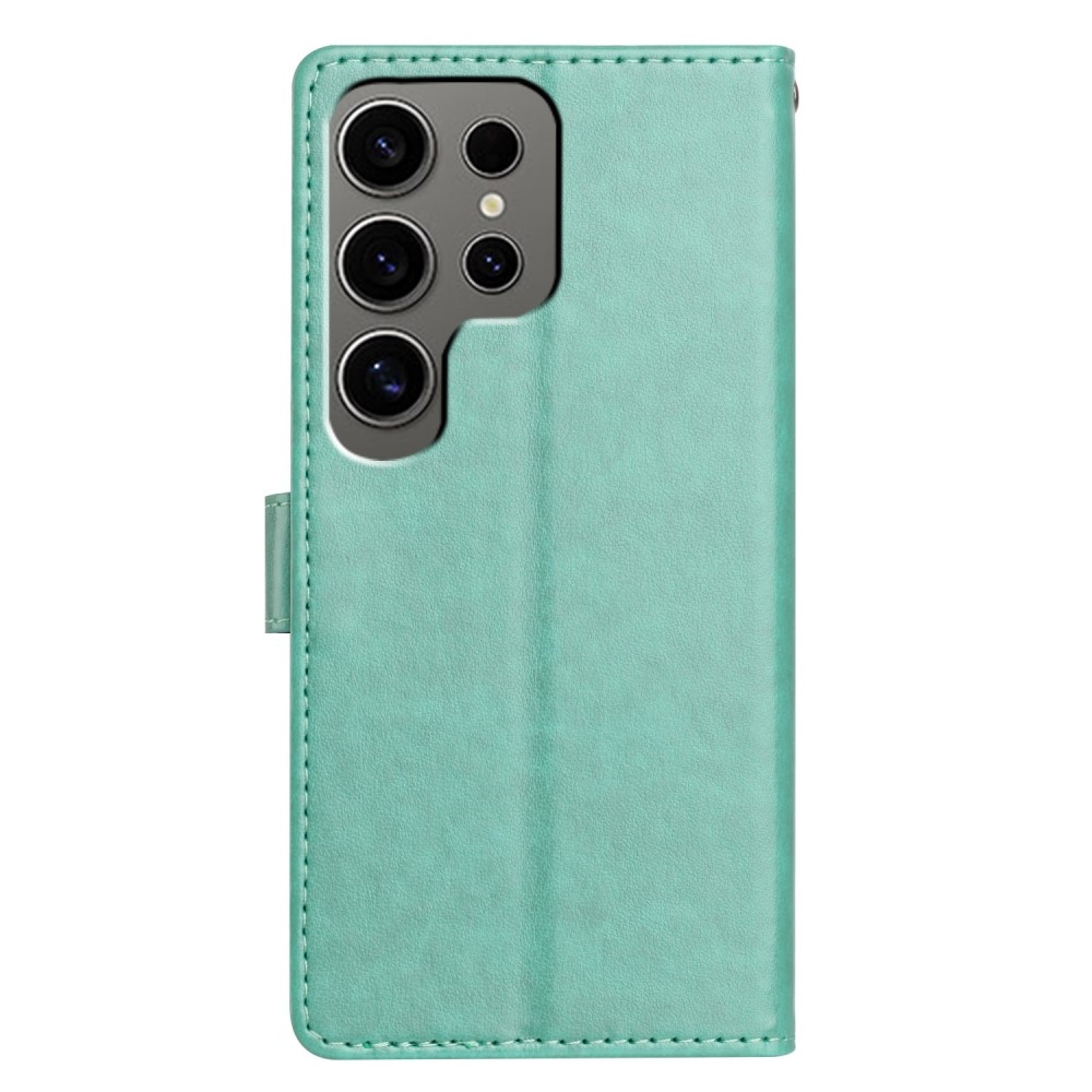 Vérrögök könyv tok Samsung Galaxy S25 Ultra készülékhez - teáskék