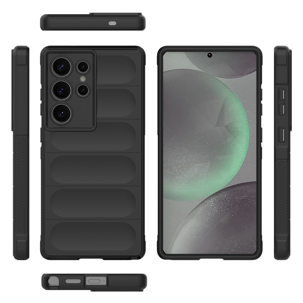 Rugg tartós zselés tok Samsung Galaxy S25 Ultra készülékhez - fekete