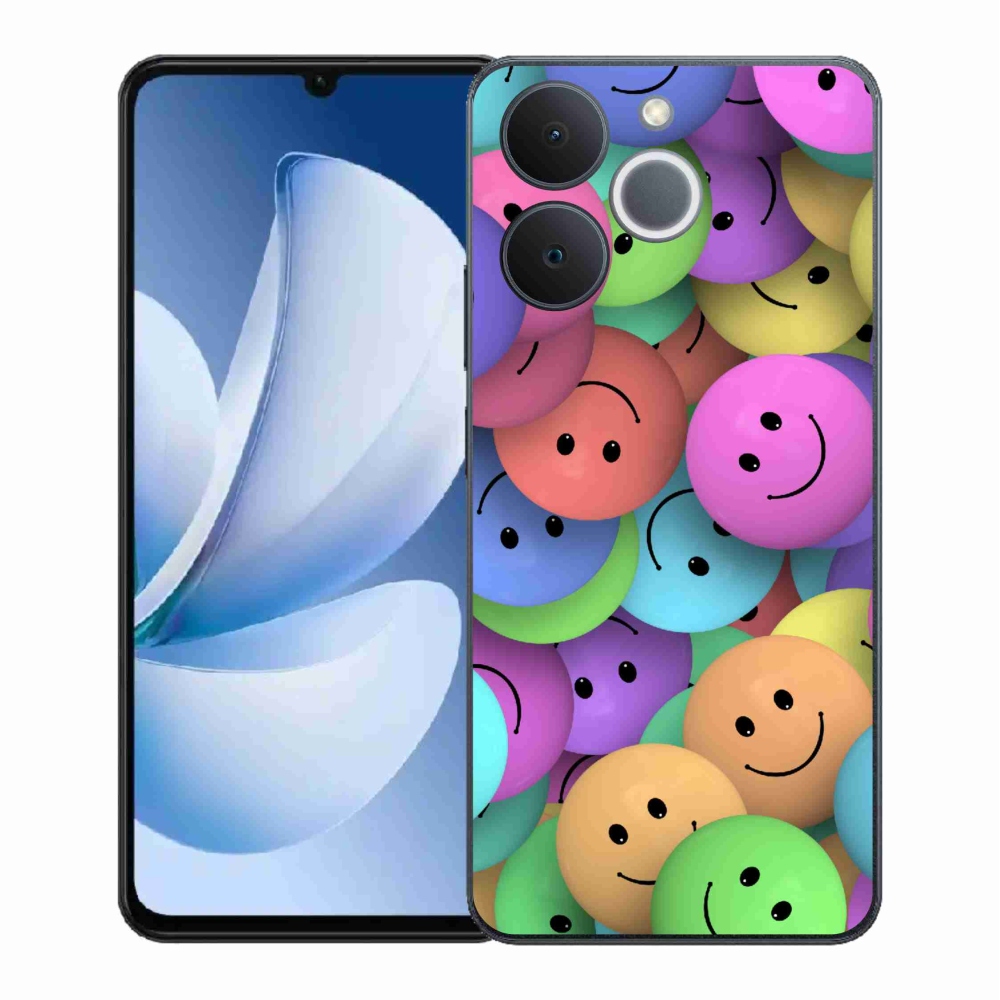 Gél borító mmCase a Realme Note 70T-hez - színes smiley-kkal