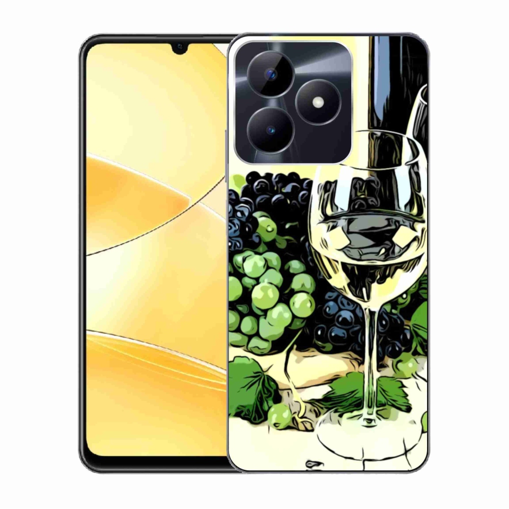 Zselés borítás mmCase a Realme C51/C53 készülékhez - borospohár