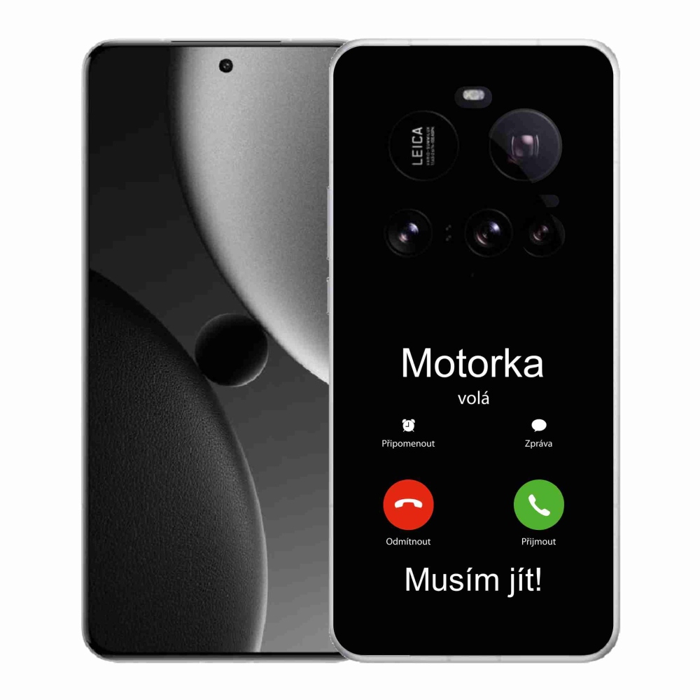 Gél borító mmCase a Xiaomi 15 Ultra - motoros hívások fekete háttérrel