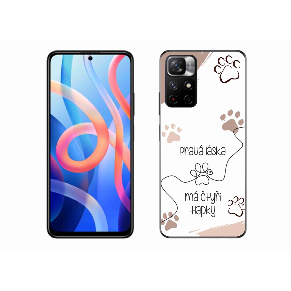 Gél borító mmCase a Xiaomi Redmi Note 11S 5G-hez - kutya motívum 1 fehér háttér