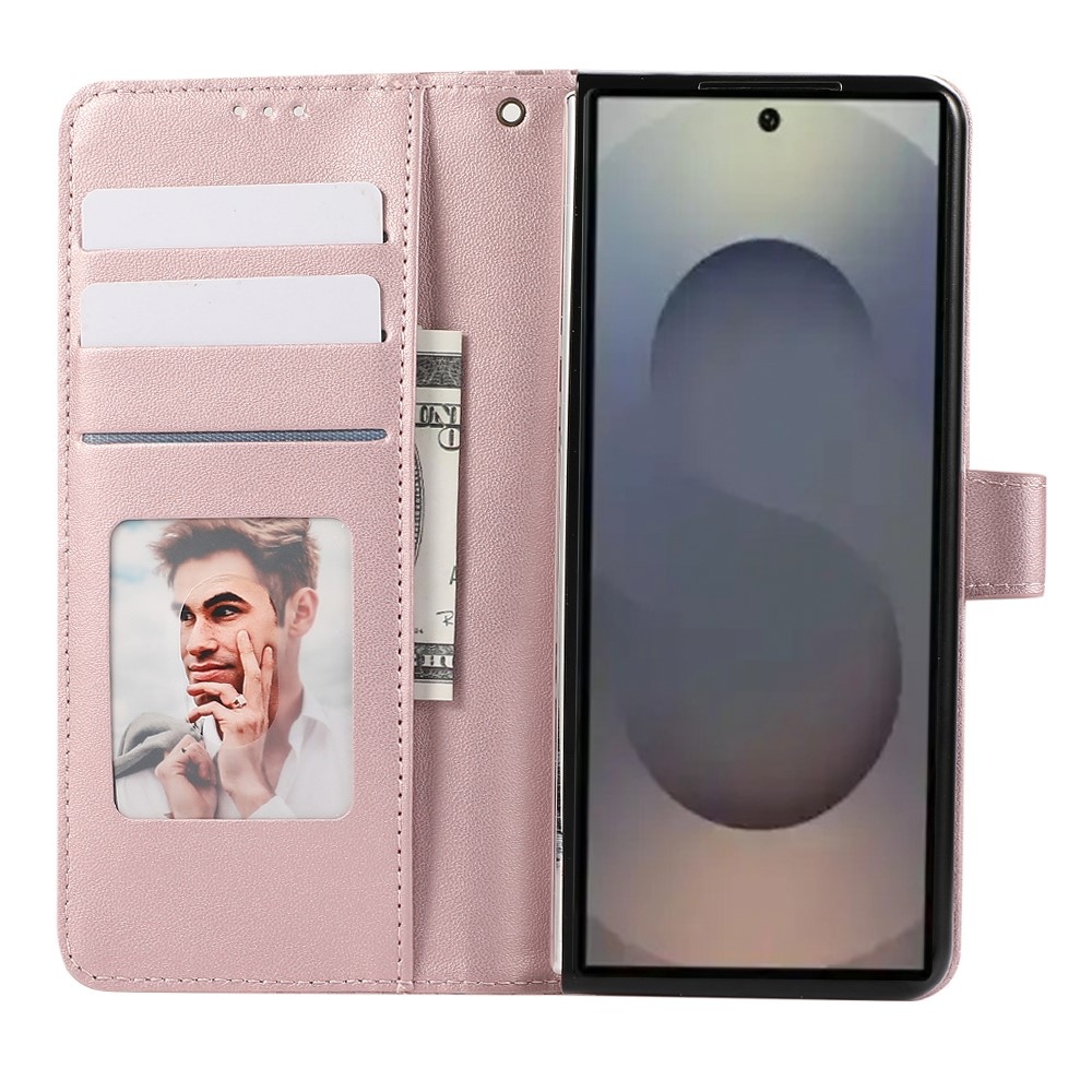 Gridy könyvtáska Samsung Galaxy Z Fold7 5G - rózsaarany színű