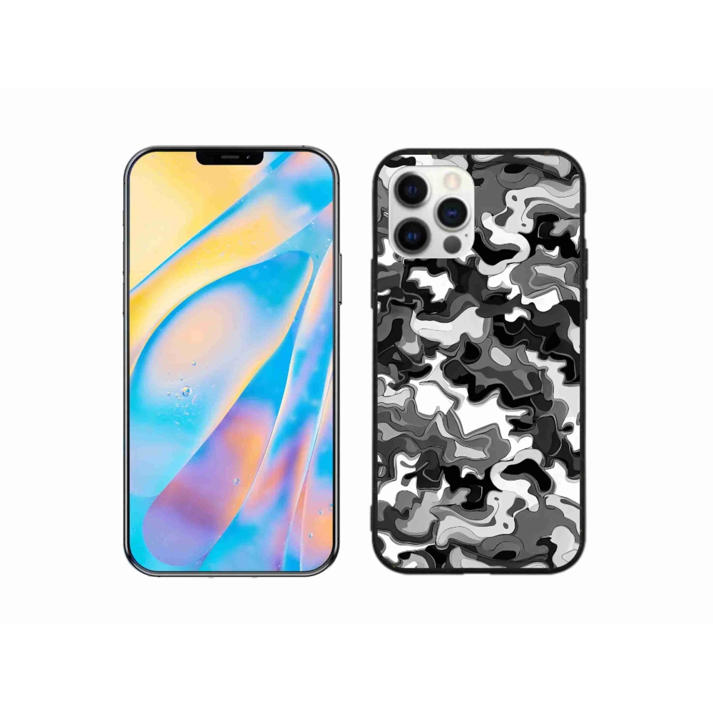 Zselés borítás mmCase iPhone 12 készülékhez - terepszínű minta 3