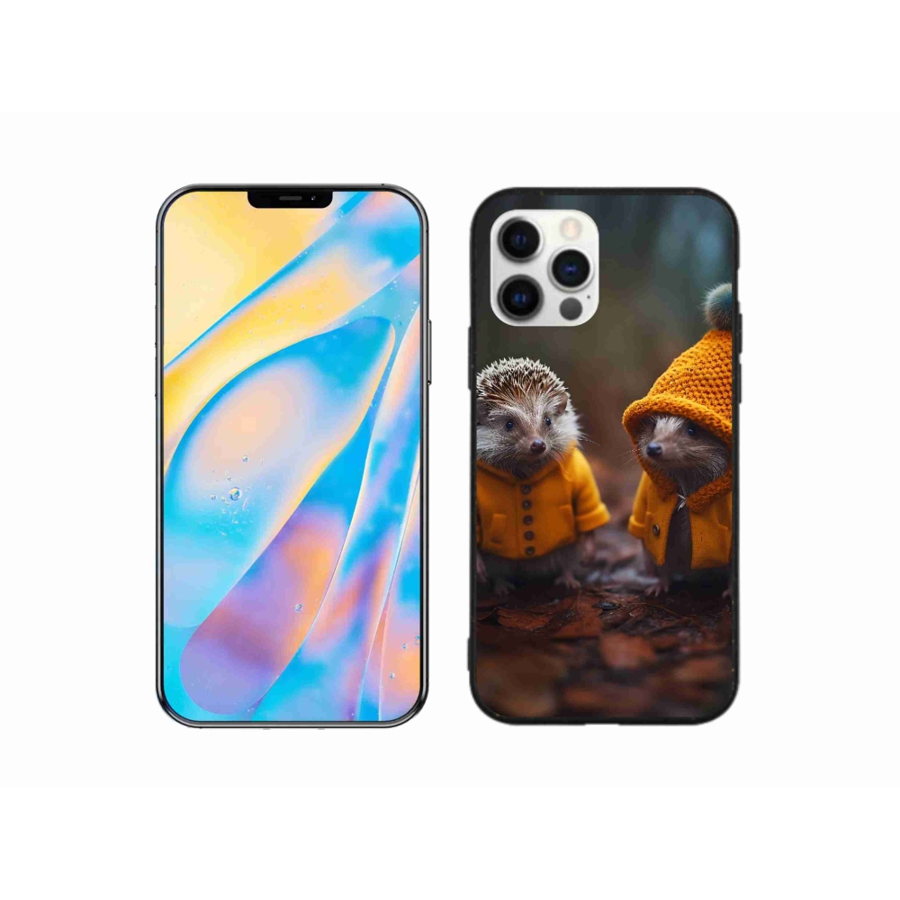 Zselés borítás mmCase iPhone 12 készülékhez - sünök