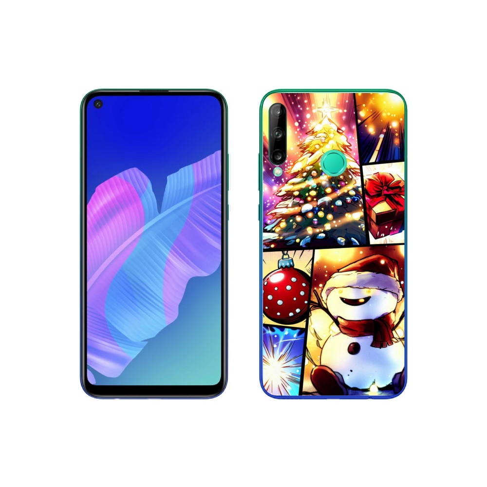 Gél borító mmCase a Huawei P40 Lite E készülékhez - Karácsonyi motívumok 1
