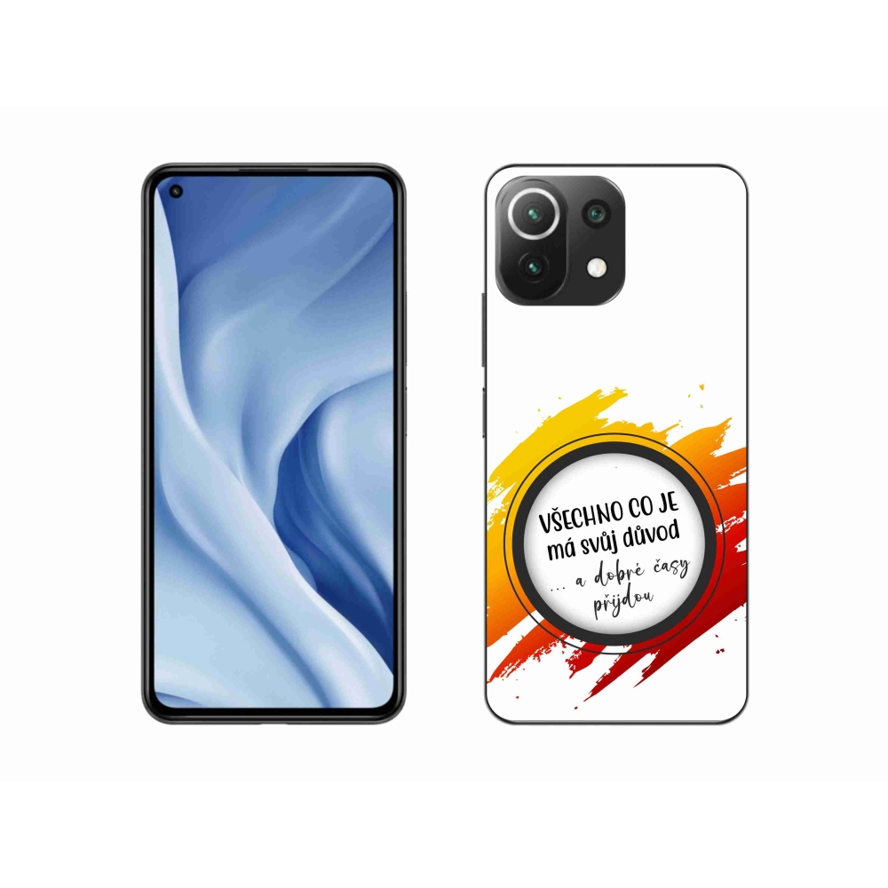 Gél borító mmCase a Xiaomi 11 Lite 5G NE - idézet 3 fehér háttérrel