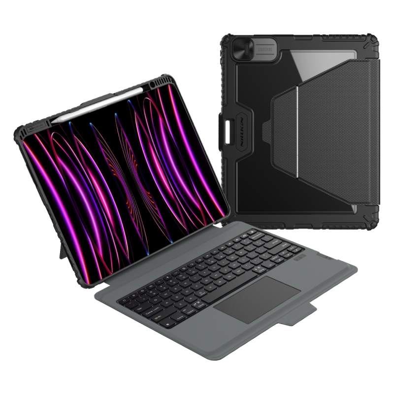 Nillkin Bumper Link billentyűzet tok (háttérvilágításos verzió) iPad Pro 13 2024 Fekete