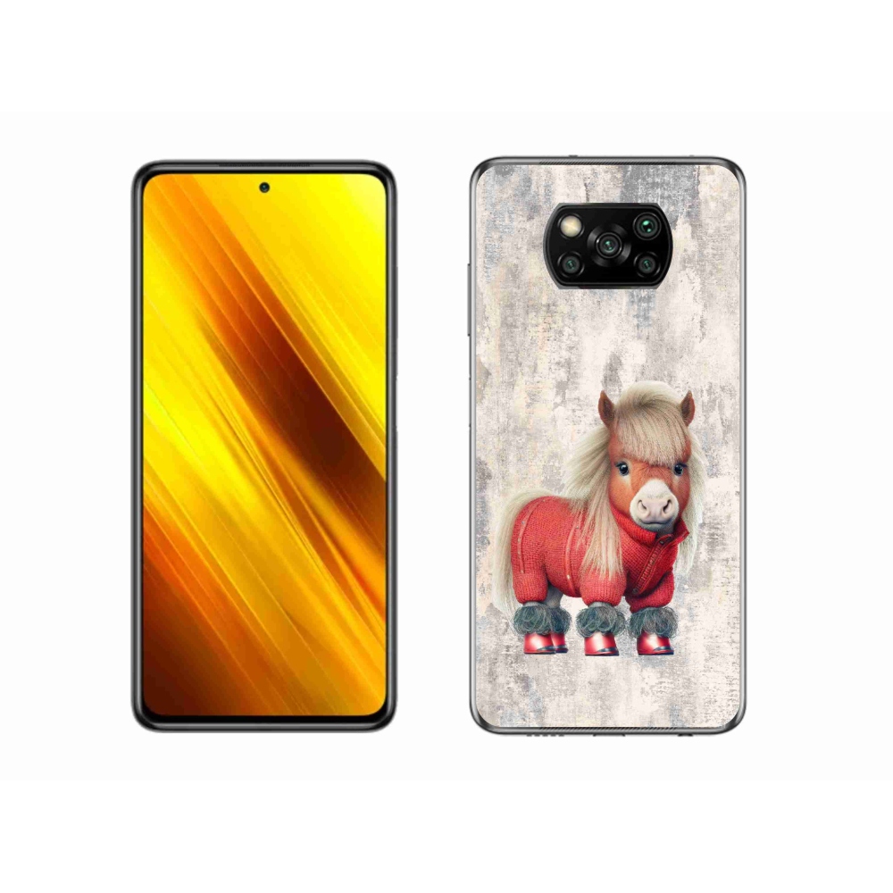 Gél borítás mmCase a Xiaomi Poco X3 Pro számára - póni pulóverben