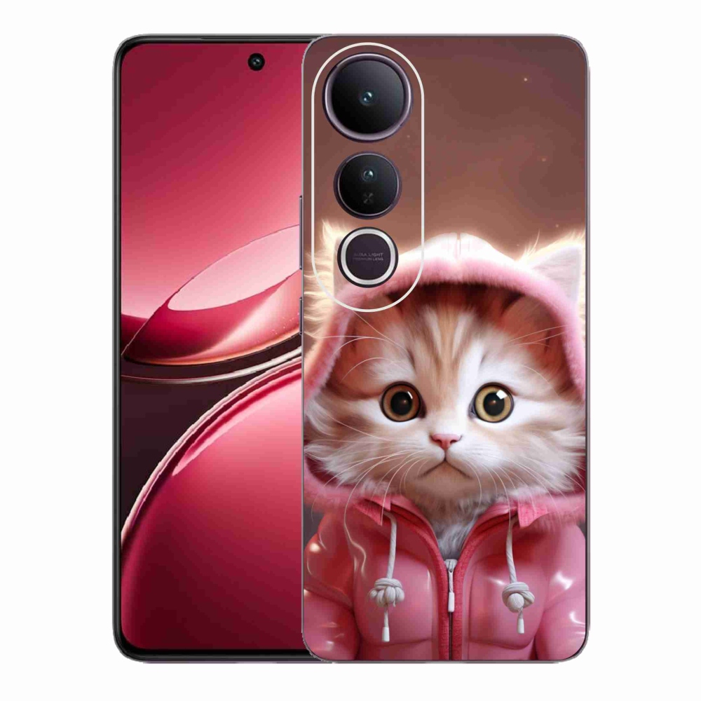 Gélburkolat mmCase a Vivo V50 Lite 4G/5G készülékhez - aranyos cica 3