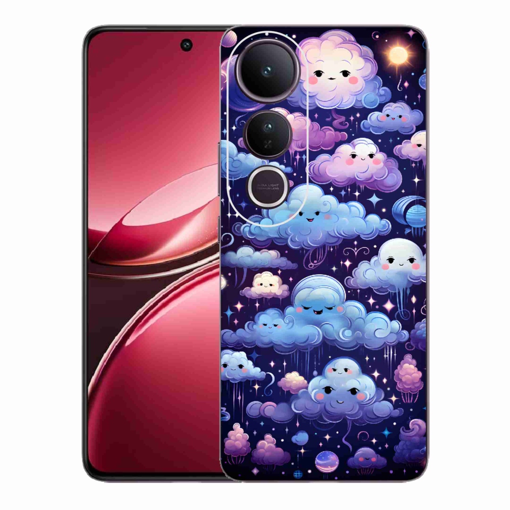 Gél borítás mmCase a Vivo V50 Lite 4G/5G-hez - felhők
