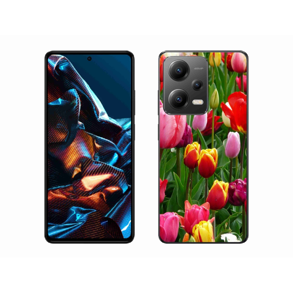 Gél borítás mmCase a Xiaomi Redmi Note 12 Pro 5G-hez - tulipánok