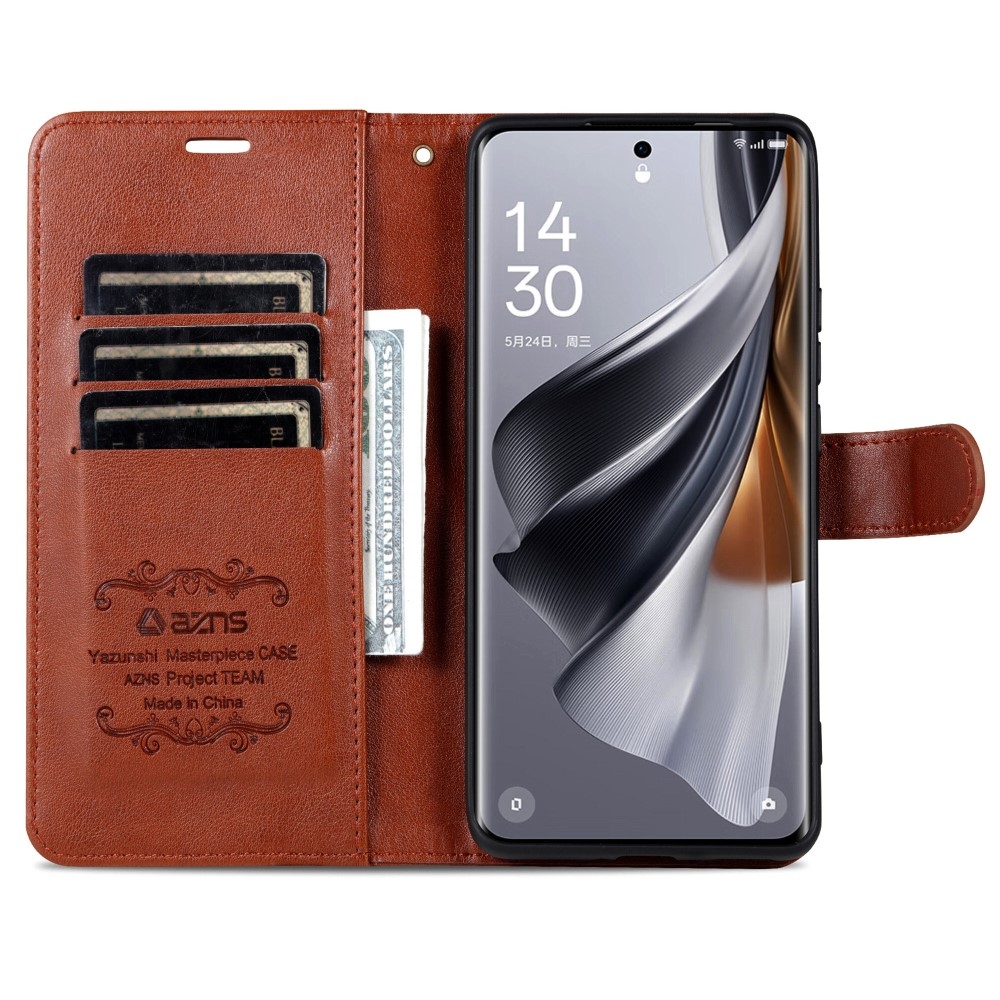 AZNS könyvtáska a Huawei Pura 70 Pro számára - barna