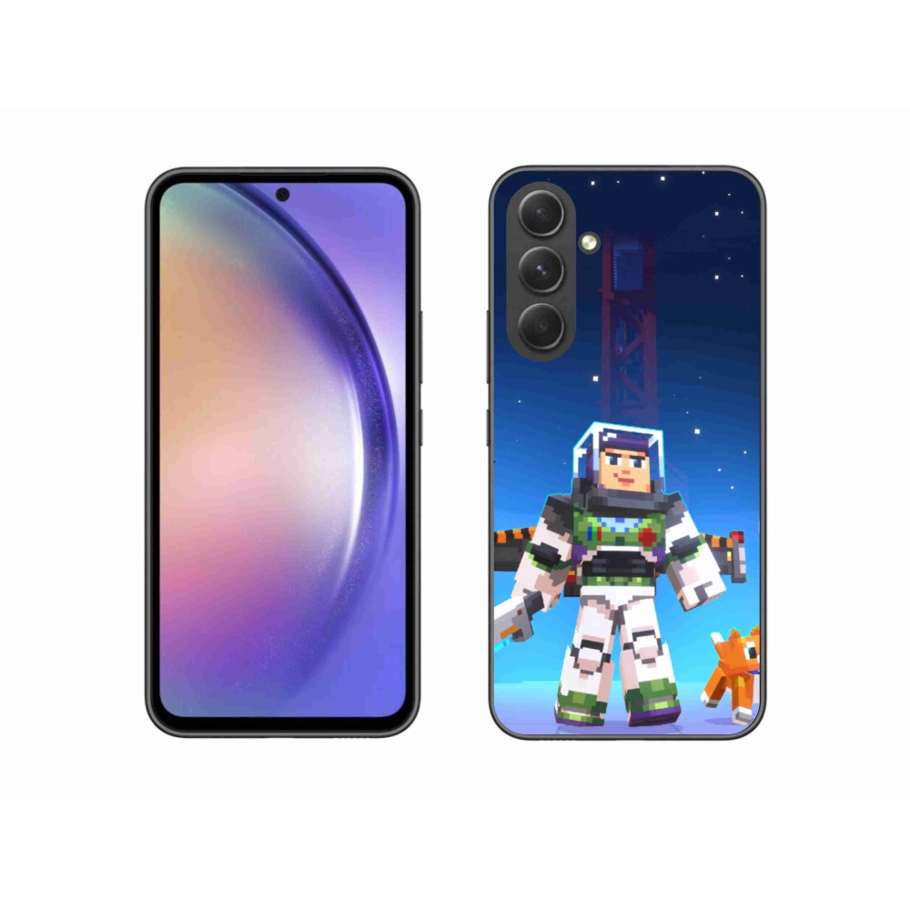 Gél borítás mmCase Samsung Galaxy A54 5G - minecraft 2