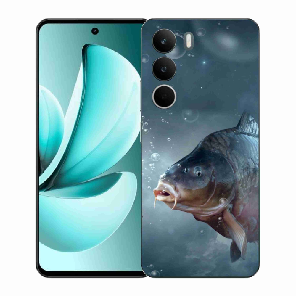 Zselés borítás mmCase a Realme C71 készülékhez - ponty és buborékok