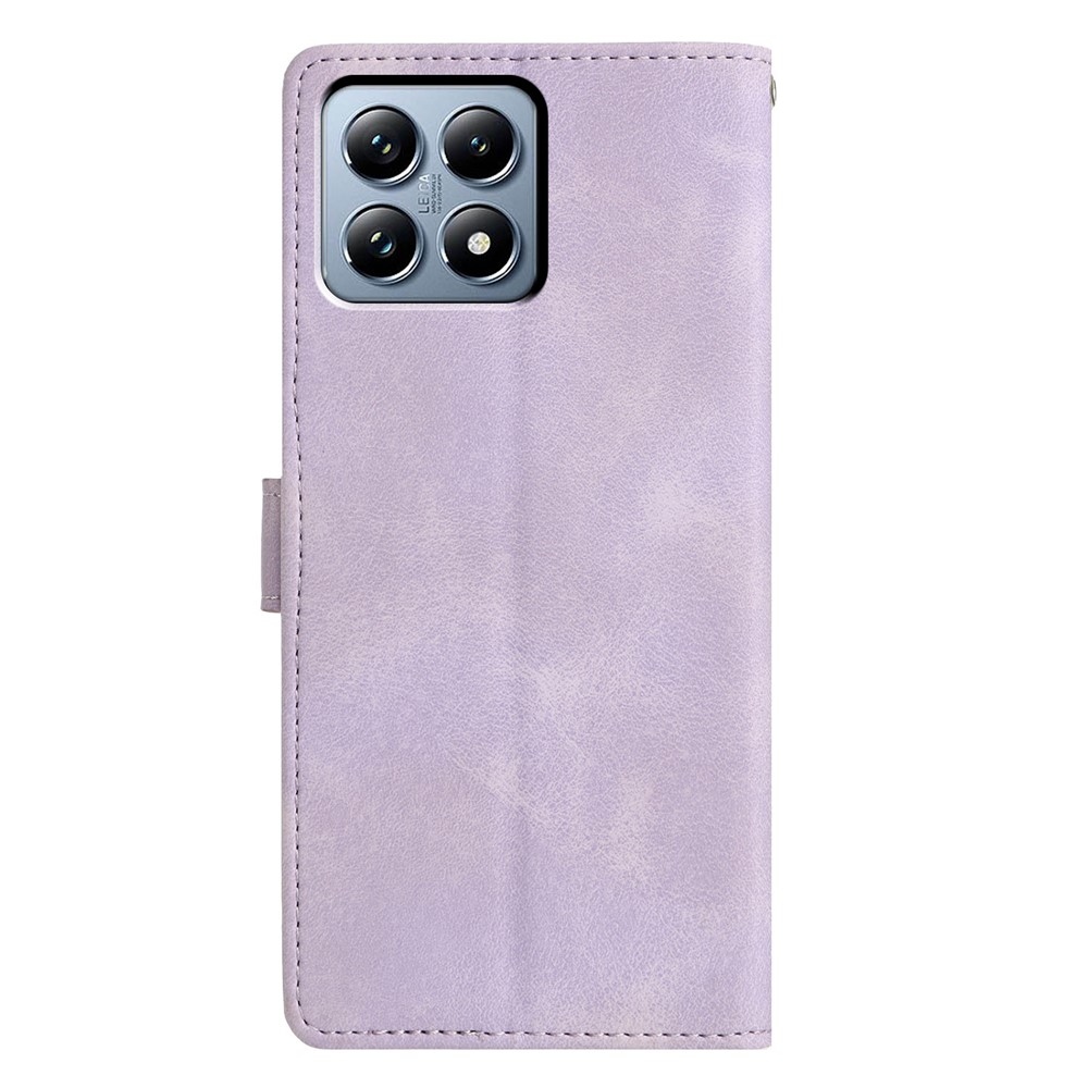 Háromszögek könyv tok Xiaomi 15T Pro - lila