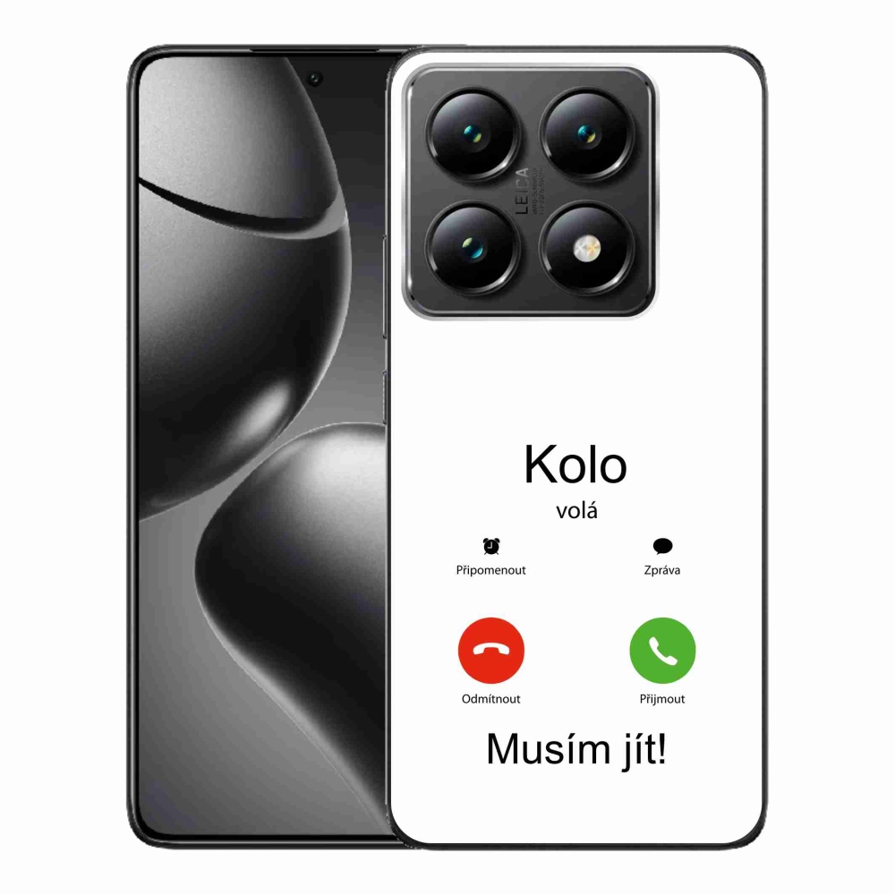 Gél borító mmCase a Xiaomi 14T Pro - a kerék hívja a fehér hátteret