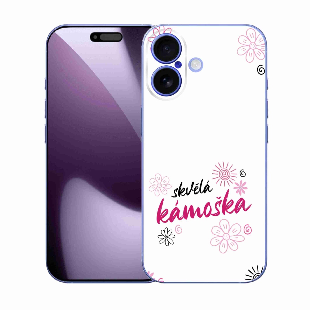 Gél borítás mmCase iPhone 17 készülékhez - nagyszerű barát fehér háttérrel