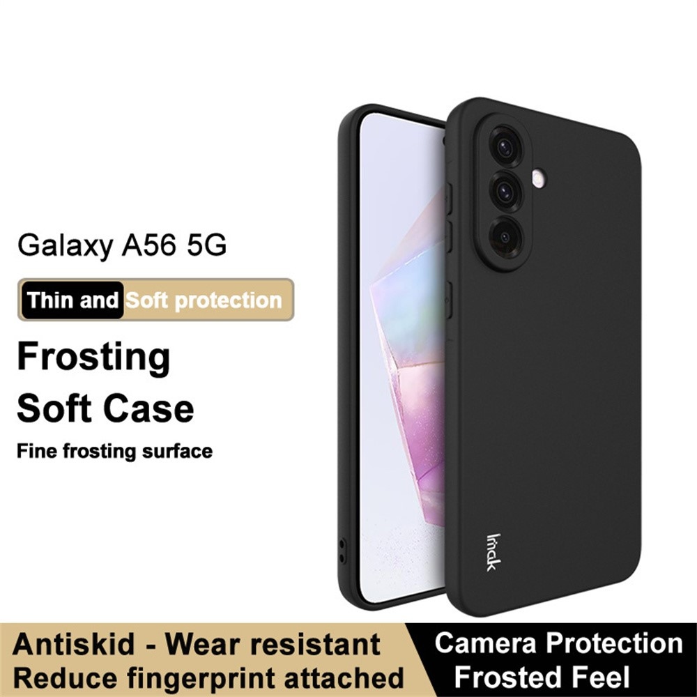 IMK matt zselés tok Samsung Galaxy A56 5G - fekete