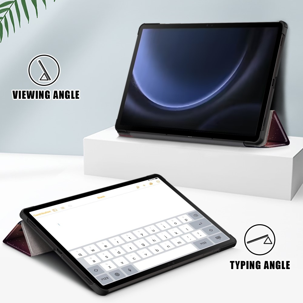 Nyomtatás intelligens záró tok Samsung Galaxy Tab S9 FE/Tab S10 FE - erdő