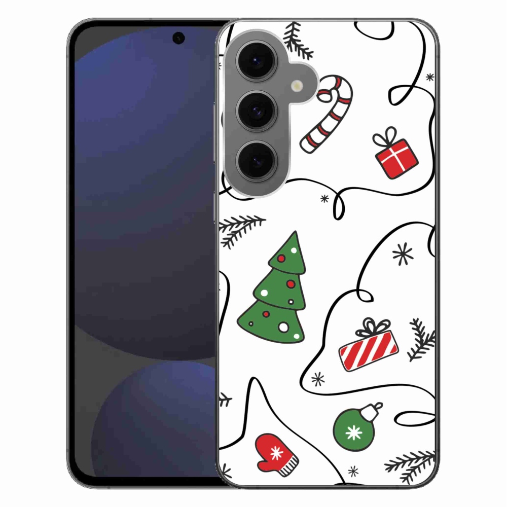 Gél borítás mmCase Samsung Galaxy S24 FE készülékhez - karácsonyi motívumok