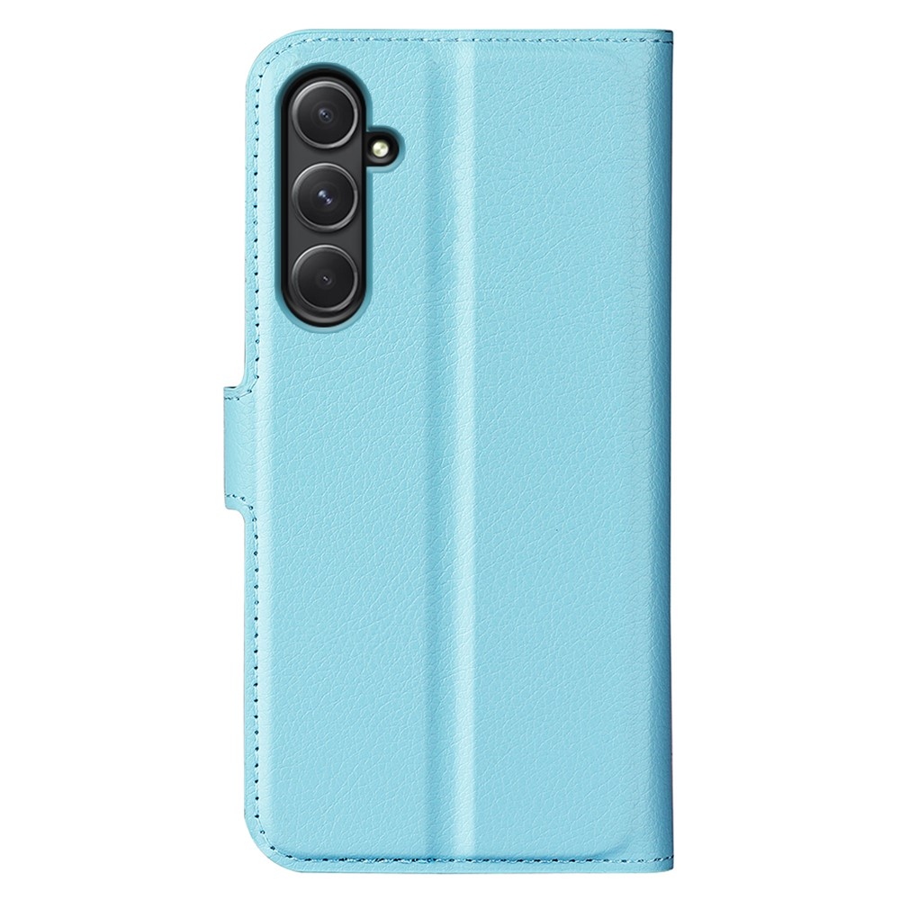 Litchi könyv tok Samsung Galaxy A55 5G - kék