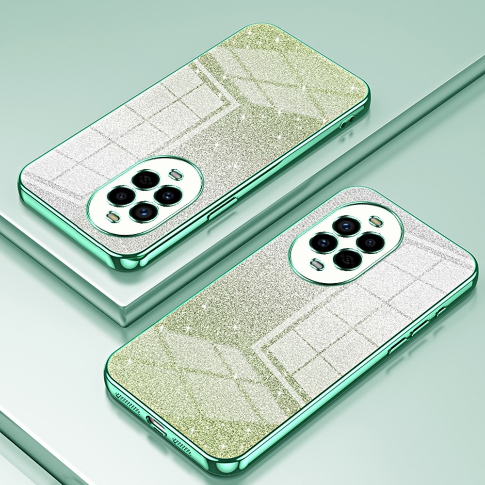 Vágott zselés csillogó tok a Huawei Nova 13 Pro 5G számára - zöld