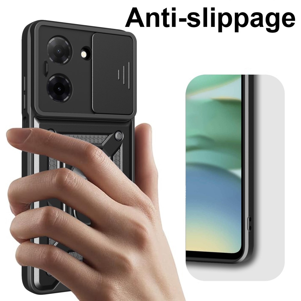 Tartós csúszásbiztos borító Xiaomi Redmi A5 (173.45x79.35x8.45mm) - fekete