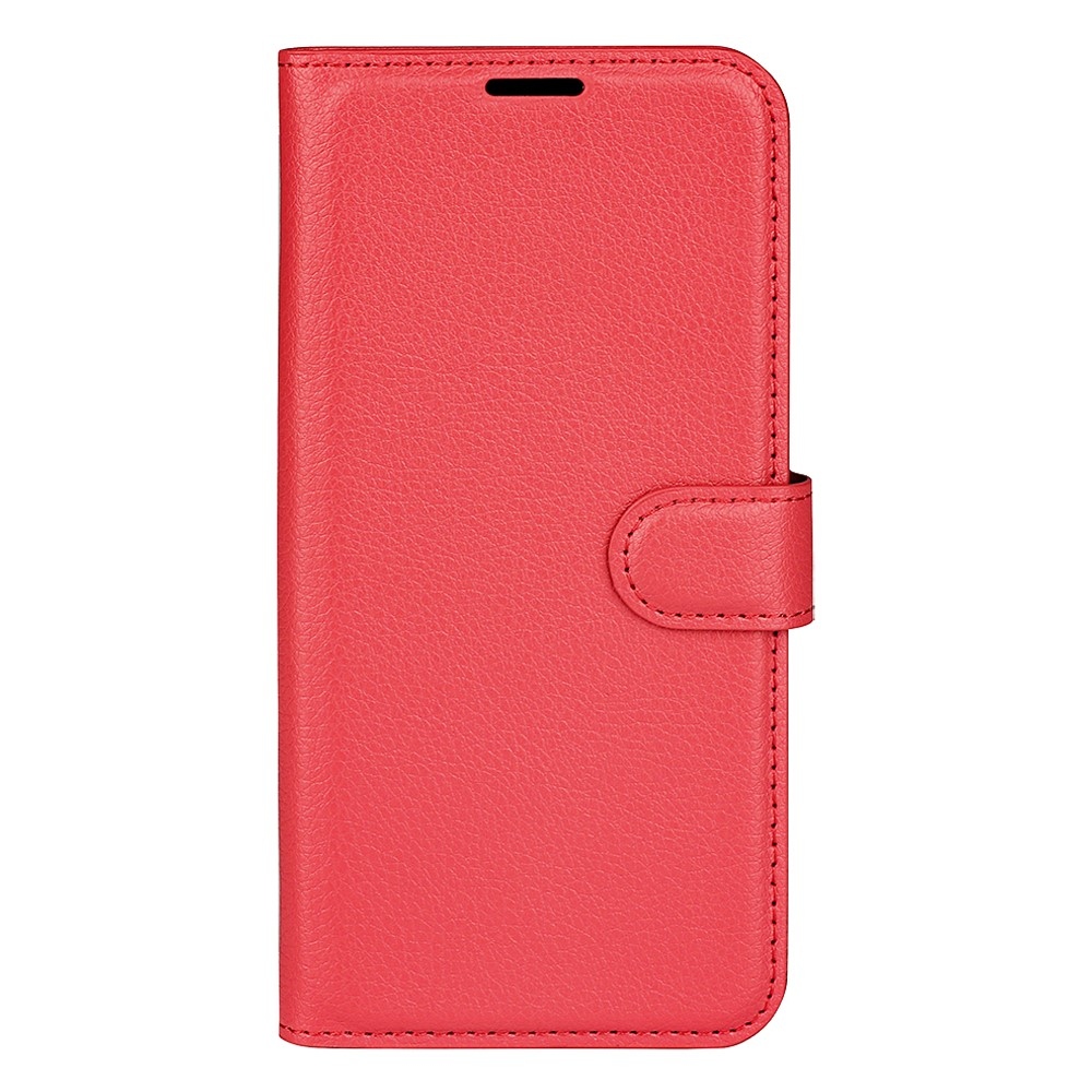 Litchi könyv tok Xiaomi 13 Lite-hoz - piros