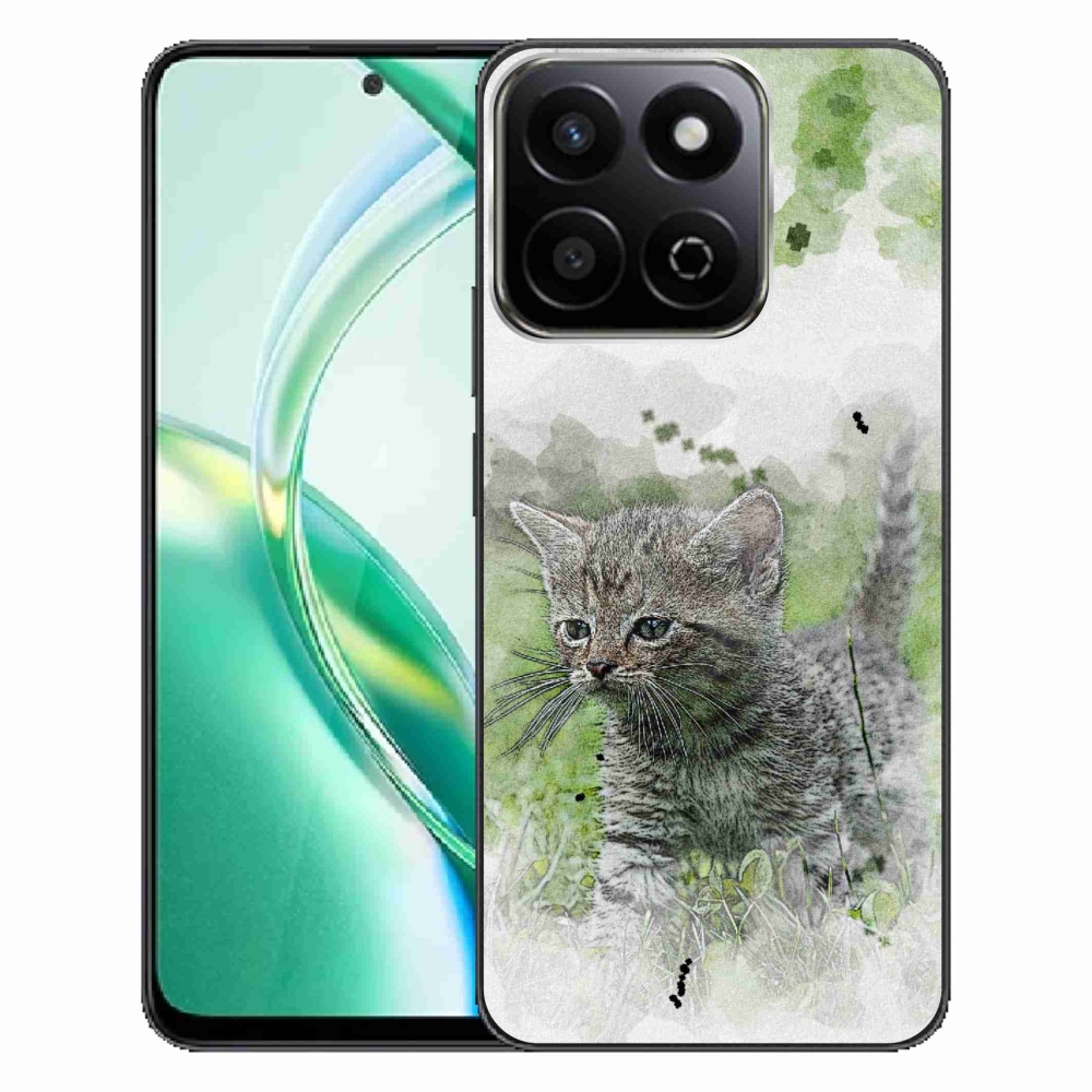 Zselés borító mmCase a Honor 200 Smart 5G készülékhez - aranyos cica 1