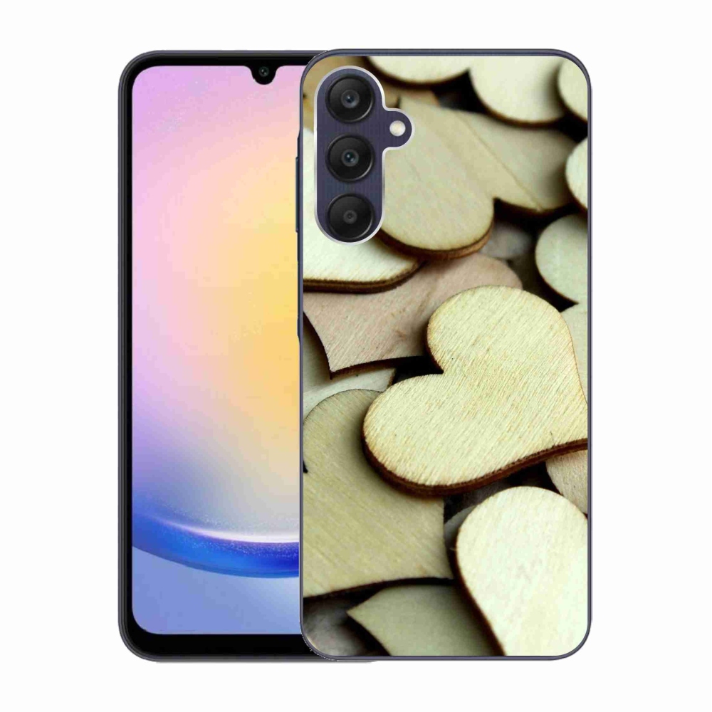 Gél borítás mmCase Samsung Galaxy A25 5G - fából készült szívek