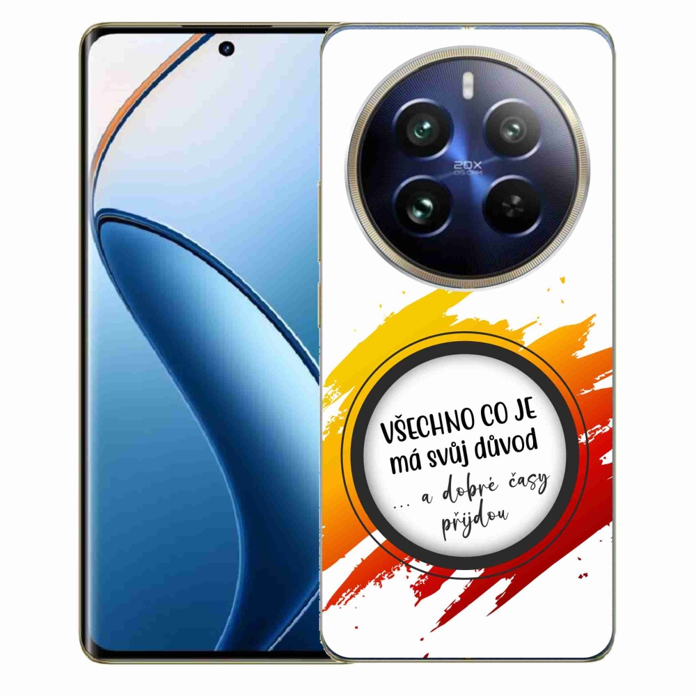 Gél borítás mmCase a Realme 12 Pro 5G/12 Pro+ 5G - idézet 3 fehér háttérrel