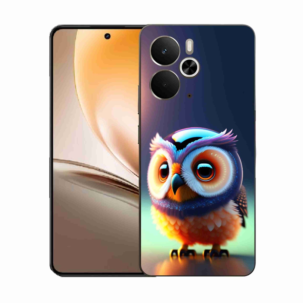 Gél borító mmCase a Realme 14 5G készülékhez - bagoly