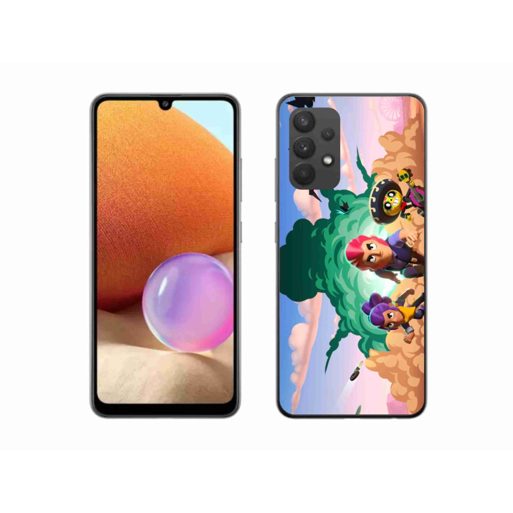 Gél borítás mmCase Samsung Galaxy A32 4G - verekedés csillagok